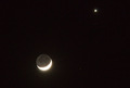 La Luna ed il pianeta Giove in allineamento